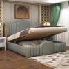 Woodvanity Solid Sheesham Wood Hydraulic Storage Bed | King Size Double